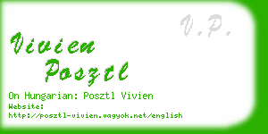 vivien posztl business card